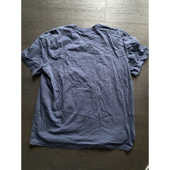 Life Is Good Crusher Tee Mens XL Blue American Pie Pizza U.S. Flag T-Shirt 4th - Picture 2 of 6